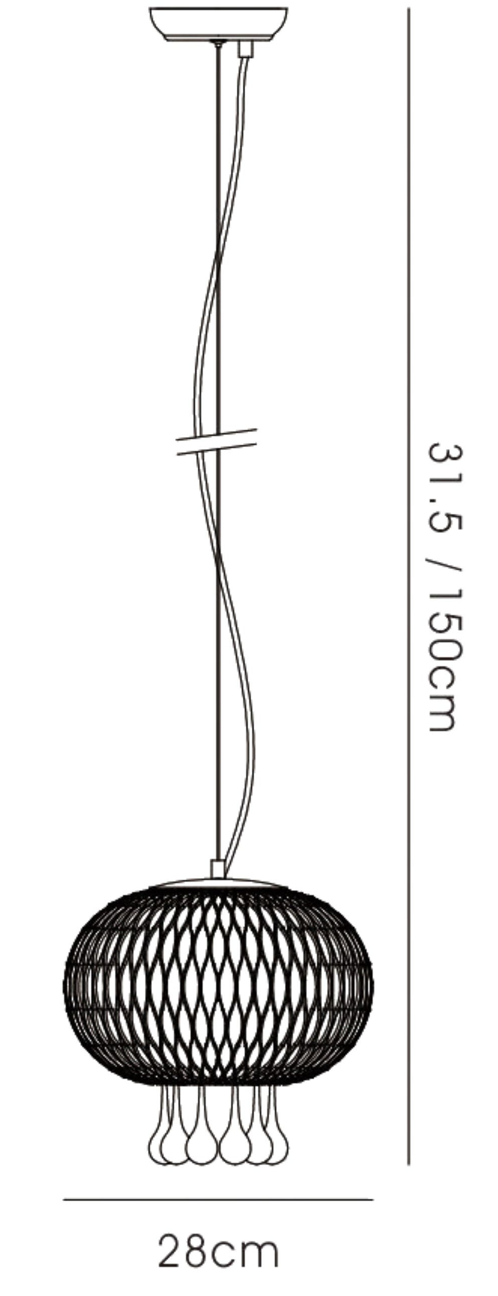 Chelsie Polished Chrome Ceiling Lights Diyas Single Pendant